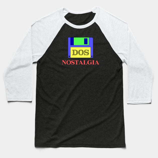 Official DOS Nostalgia EGA Baseball T-Shirt by DOS Nostalgia